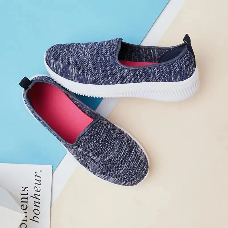 NA Unisex Breathable Slip On Sneakers Casual Shoes Wide Toe Flats (Size 41)
