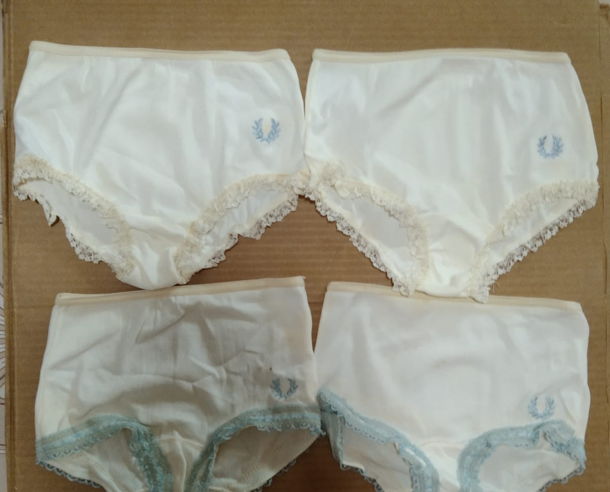 Cute Vintage Lace-Trim Panties (Set of 4)