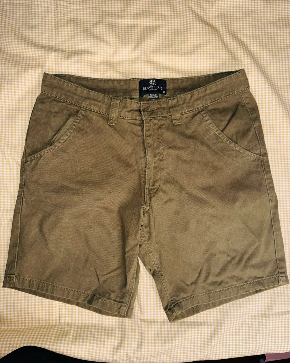 Olive green Brave Soul London Shorts