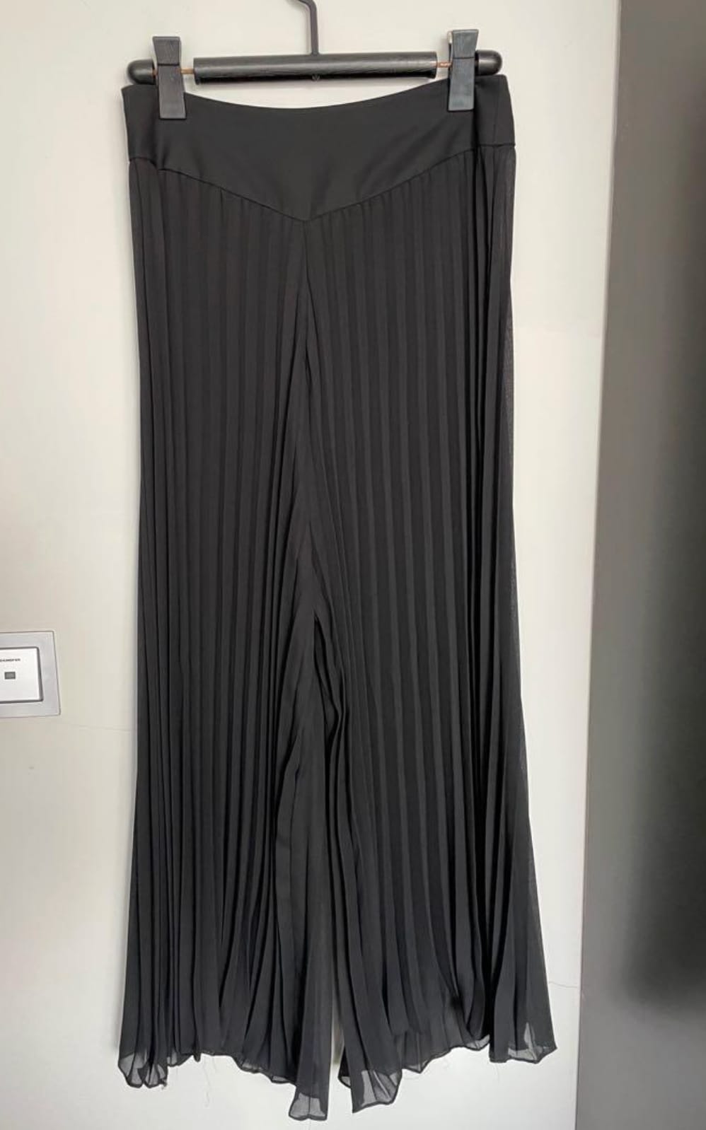 Chic Black Pleated Wide-Leg Pants - Topshop