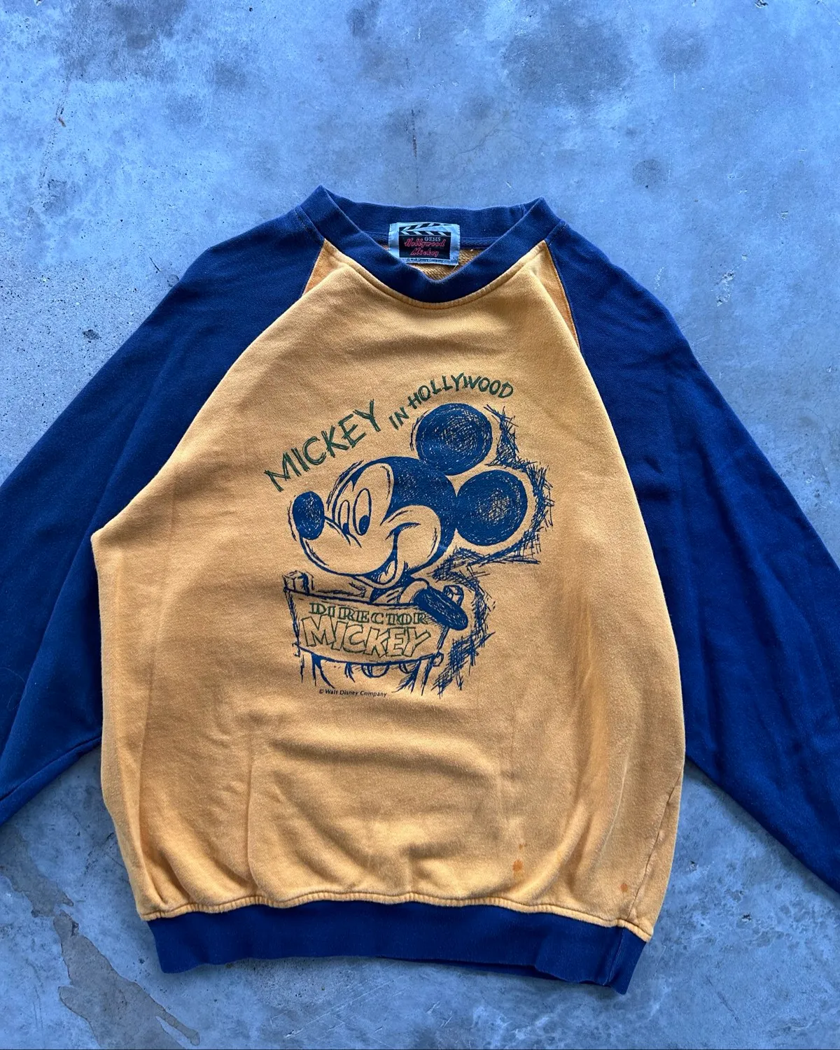 Disney Vintage Mickey Mouse Raglan Sweatshirt - Photo 2