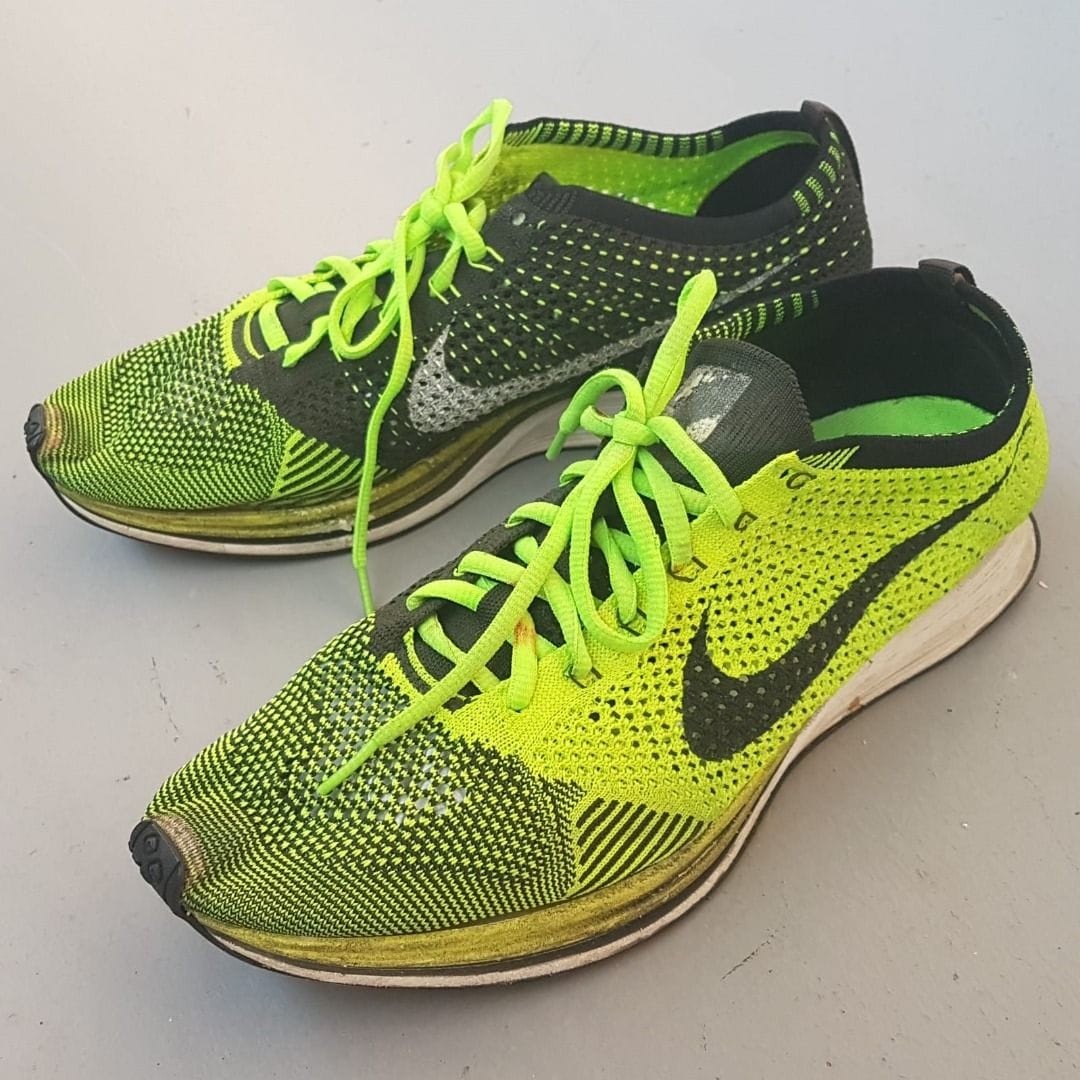 Nike Flyknit Racer OG Volt Sneakers - Bold & Comfy Vibes - Photo 2