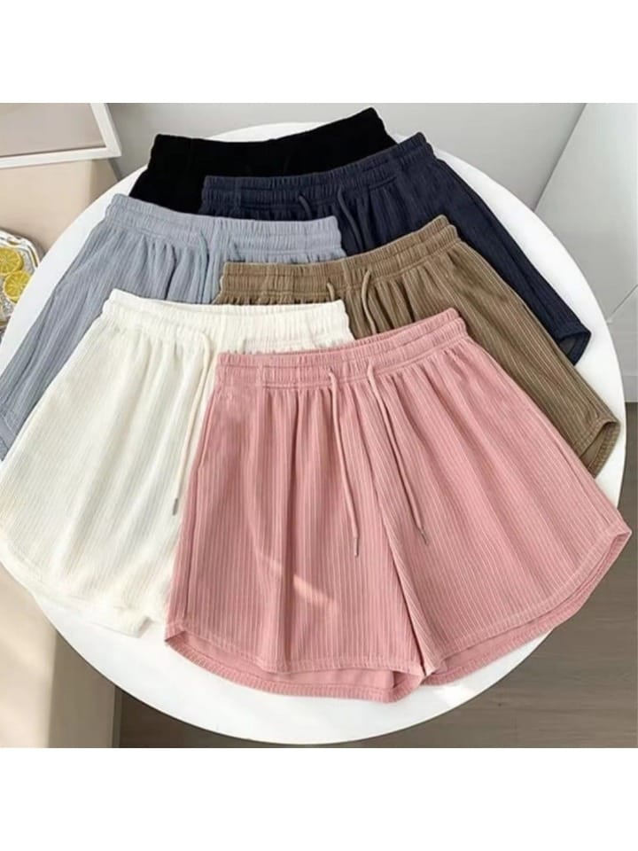 Comfy Ribbed Lounge Shorts Set