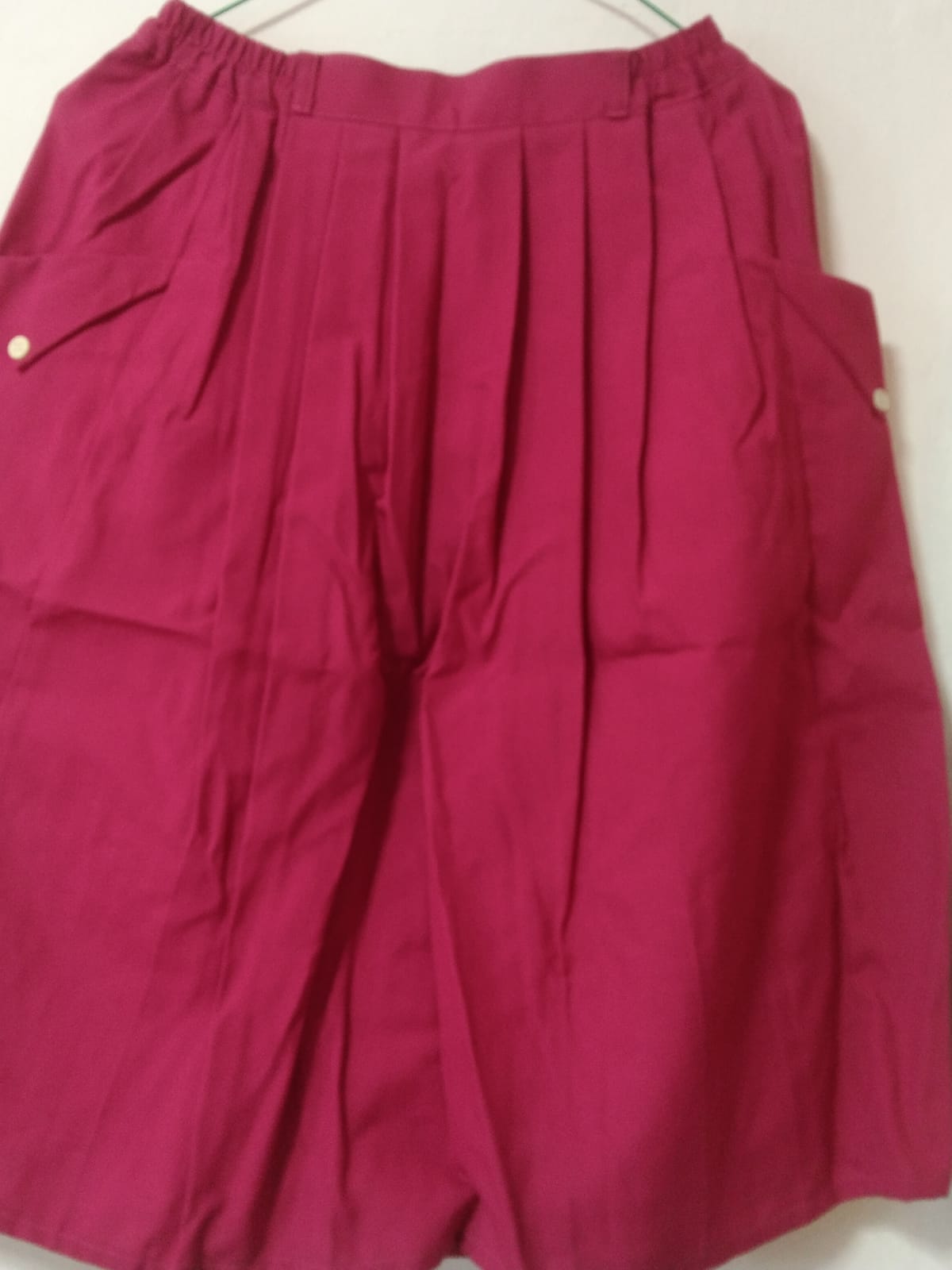 Chic Raspberry Pleated Skirt - Photo 2