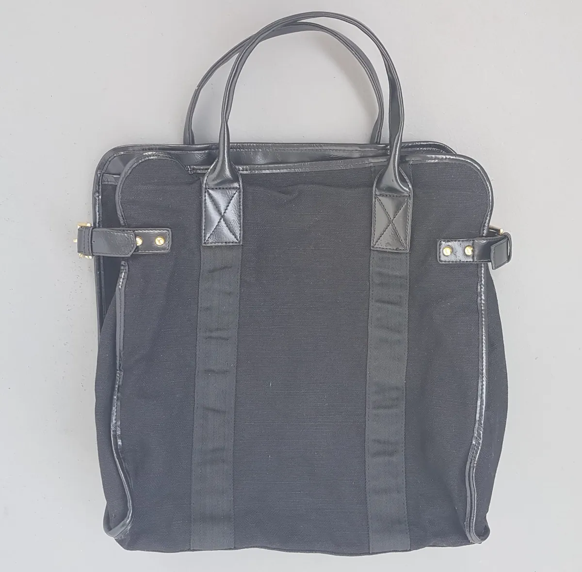 Original Charles & Keith Tote Bag, Cool Black Shoulder Bag, C&K Hand Carry, Cosmopolitan, Dual Top Handle, Distinctive Side Buckle, Messenger, Handbag, Minimalist & Compact Volume, Sophistication, Everyday Bag, Urban Style, Cult Street Fashion