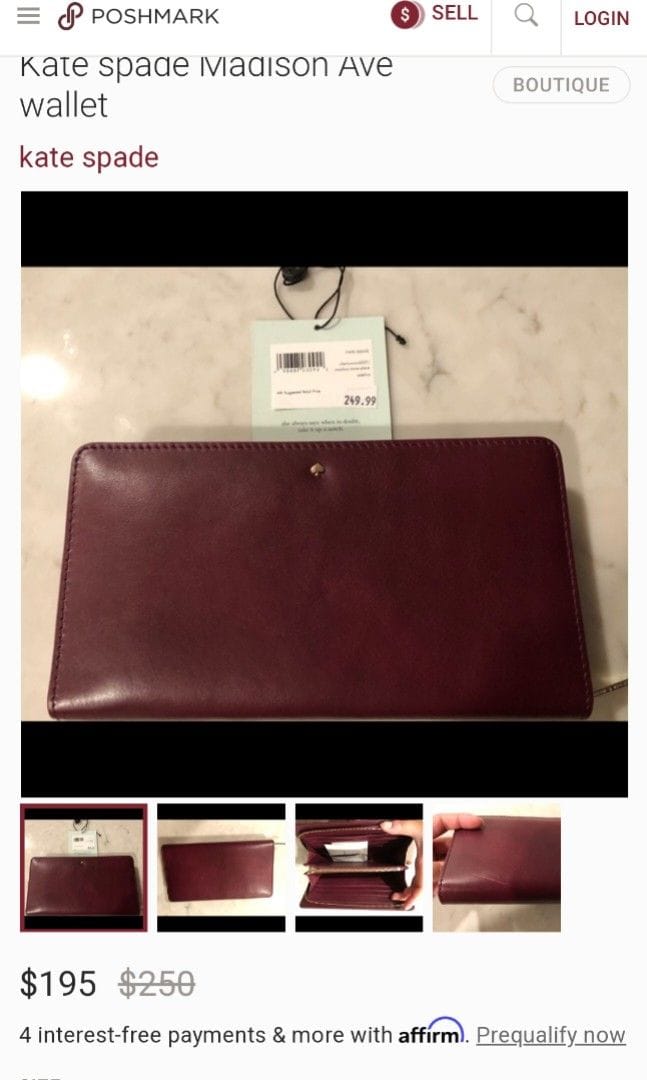 Kate Spade Kate Spade Madison Ave Long Wallet in Bordeaux Red - Photo 9