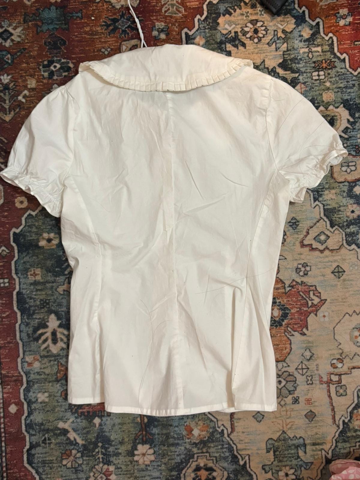 Brandy Melville White Peter Pan Collar Top - Photo 2