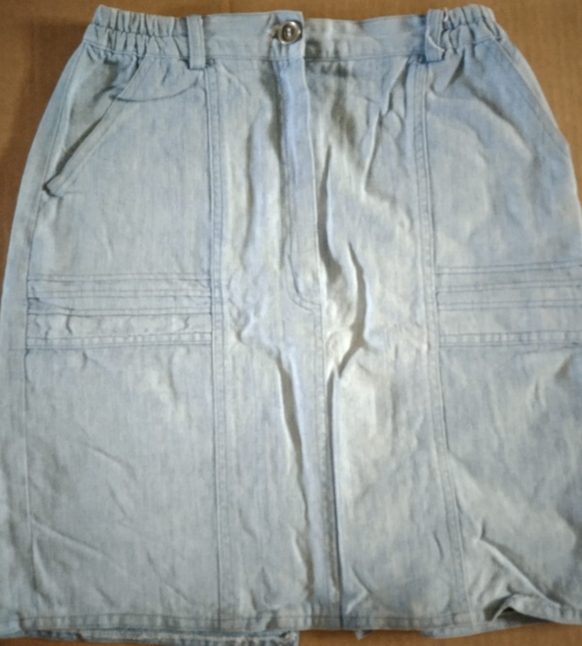 Vintage Light Wash Denim Skirt