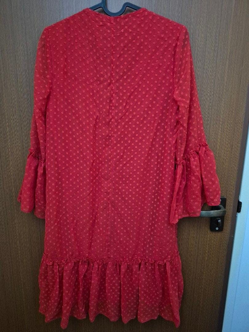 Miss Selfridge Miss Selfridge Red Midi Dress - UK 8 - Photo 3