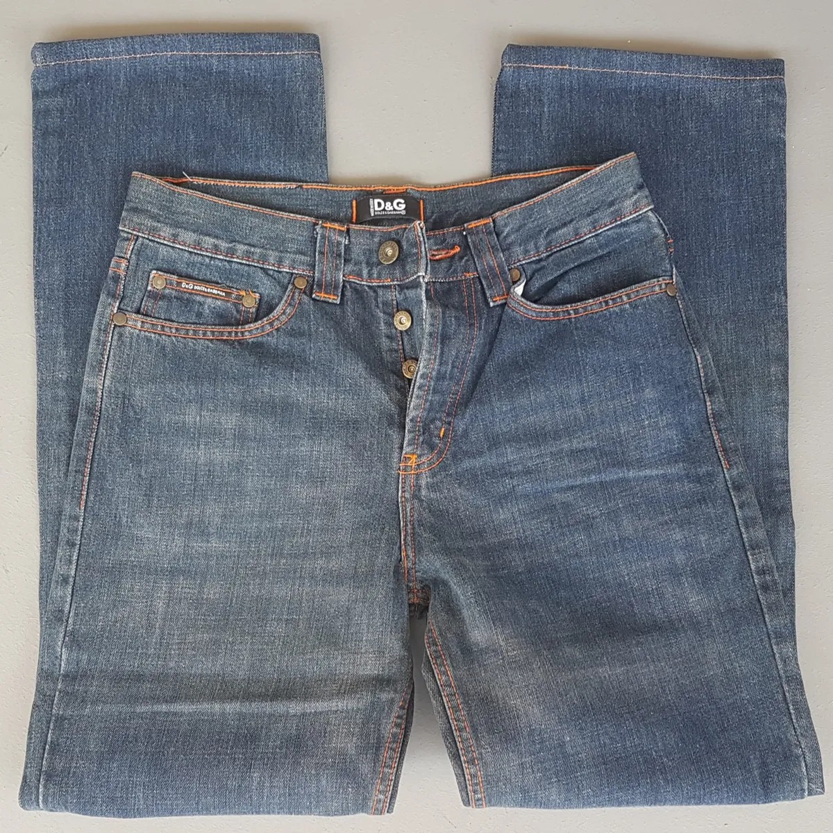 DOLCE & GABBANA Retro DOLCE & GABBANA Denim Jeans, Made in ITALY, Versatile D&G Bootcut Flare Bottoms, Cosmopolitan, ITALIAN Designer Wear, New with Tag, Sophistication, Nostalgic Appeal, Vintage Pants, Timeless Classic, Luxury Living, Cult Street Fashion - Photo 4