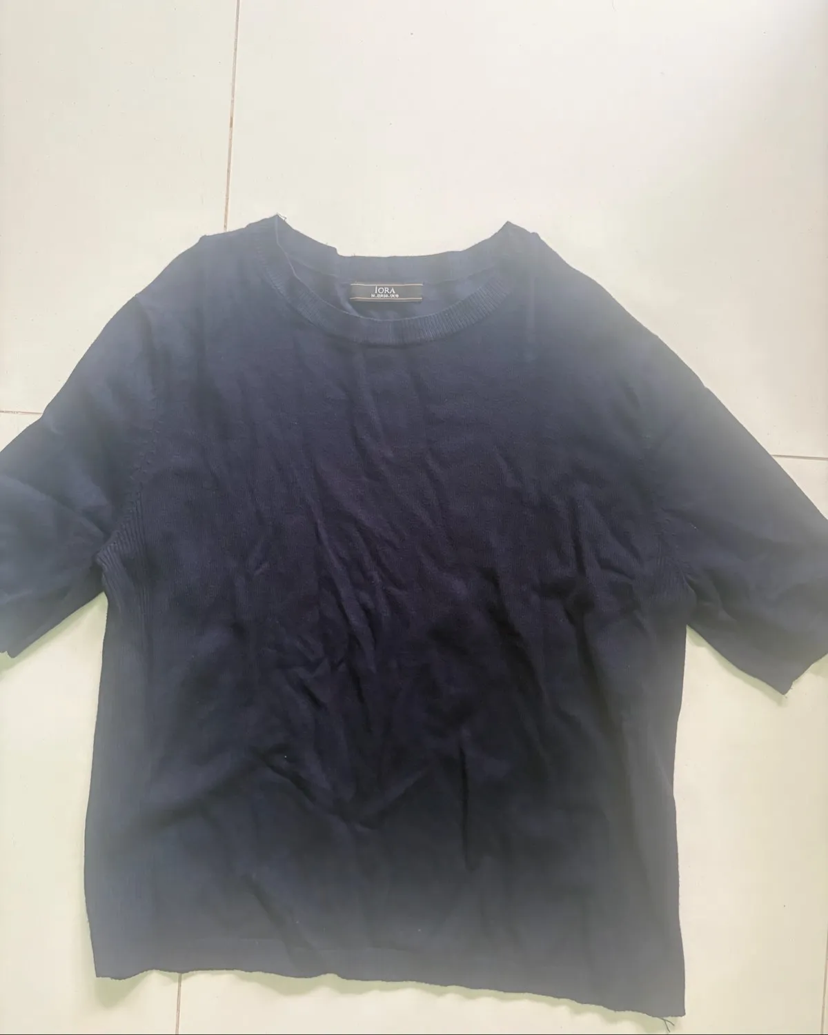 Comfy Navy Knit Tee