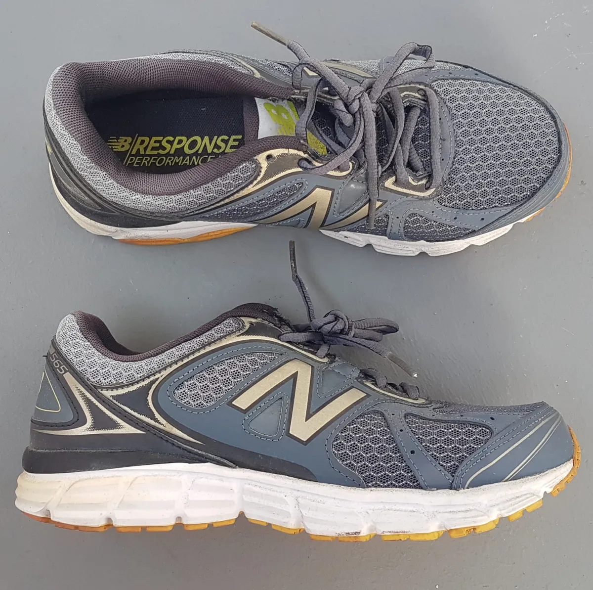 New Balance Original New Balance Running Shoes, US 7, UK 6.5, EU 40, CM 25, NB 565 TECHRIDE Model, Cosmopolitan, Dark Grey, Silver N Logo, Neon Yellow Accents, Active Lifestyle, Timeless Appeal, Urban Style, Everyday Fashion Sneakers - Photo 7