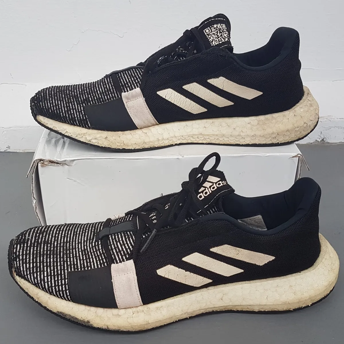Adidas Original Adidas Running Shoes, SENSE BOOST GO Model, Core Black Linen Model, US 12, UK 11.5, EUR 46 2/3, JPN 300, Cosmopolitan, Boost Midsole, Urban Runners, Innovation, Performance, Sophistication, Streetwise, Everyday Fashion - Photo 6