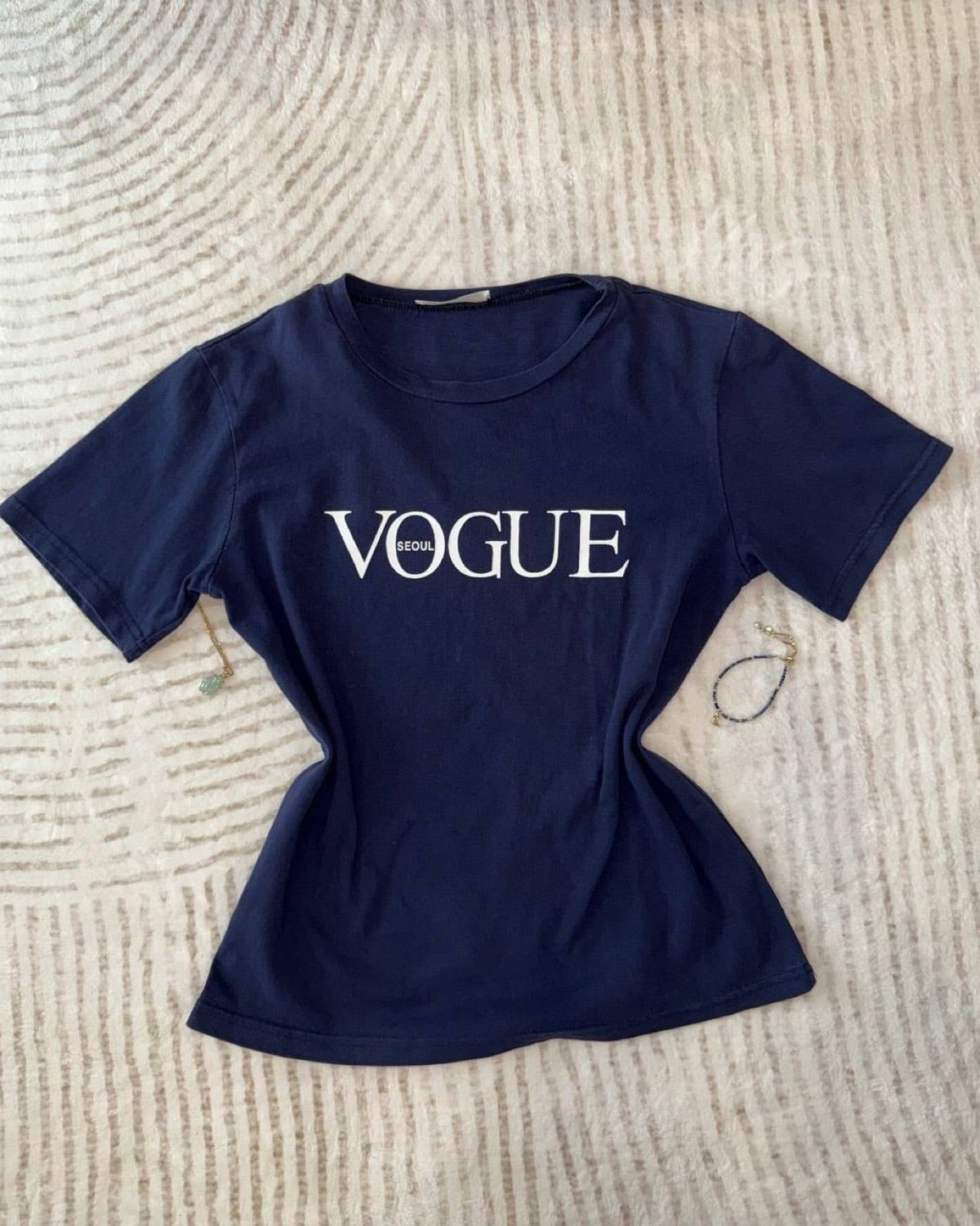 Chic Navy VOGUE Seoul Tee
