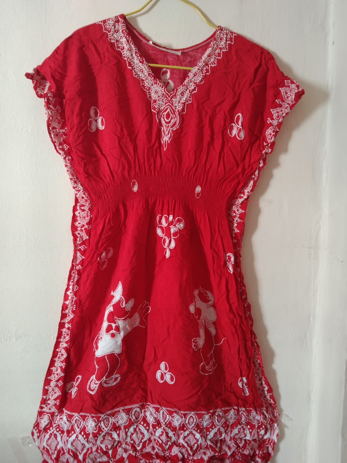 Vintage Red Mickey Mouse Dress