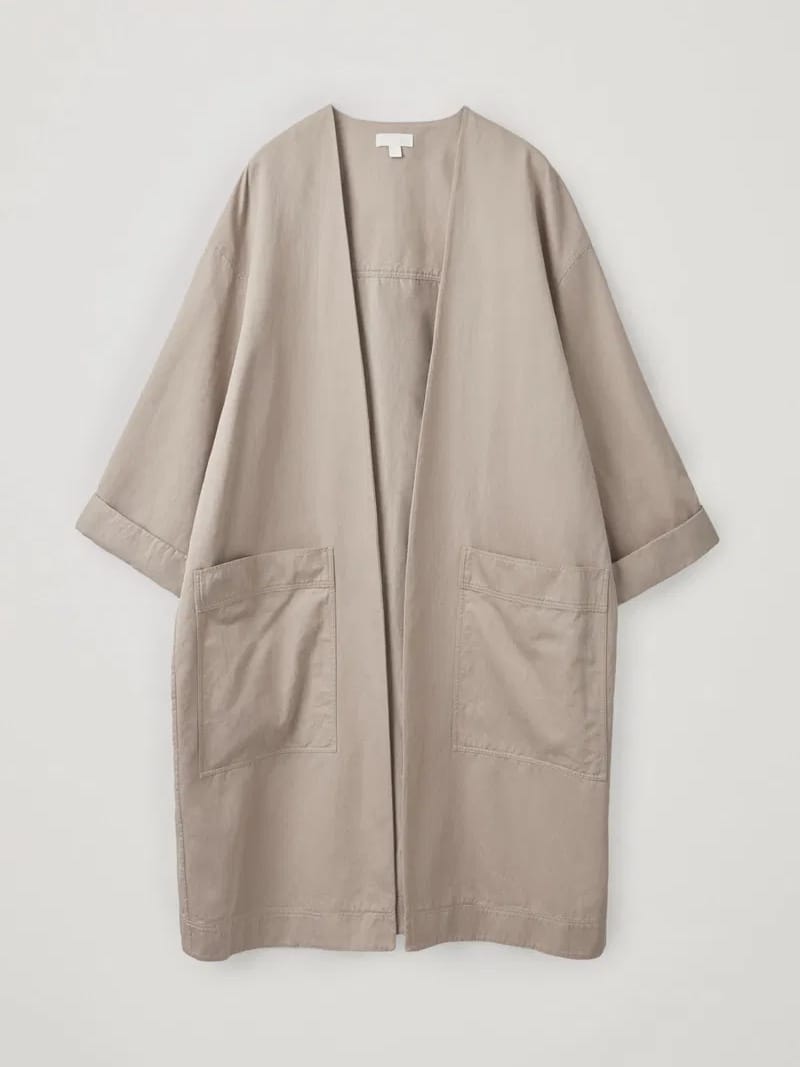 COS - Longline Linen Kimono Jacket