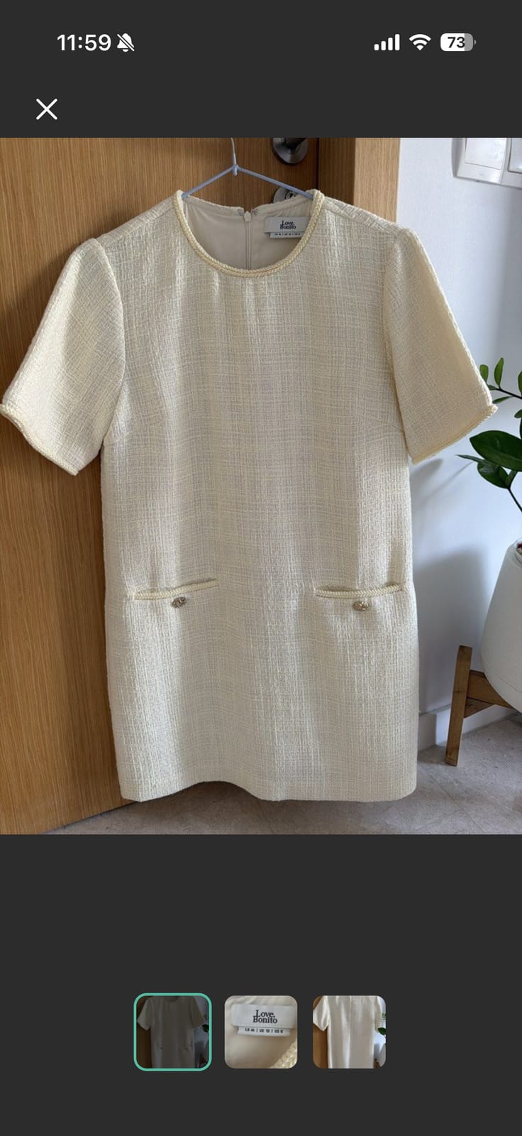 Love Bonito Chic Love Bonito Tweed Dress - Size M 🪄