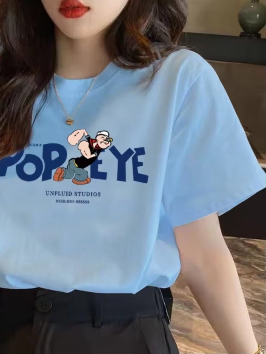 Minnie Mouse Quirky Blue Popeye Tee