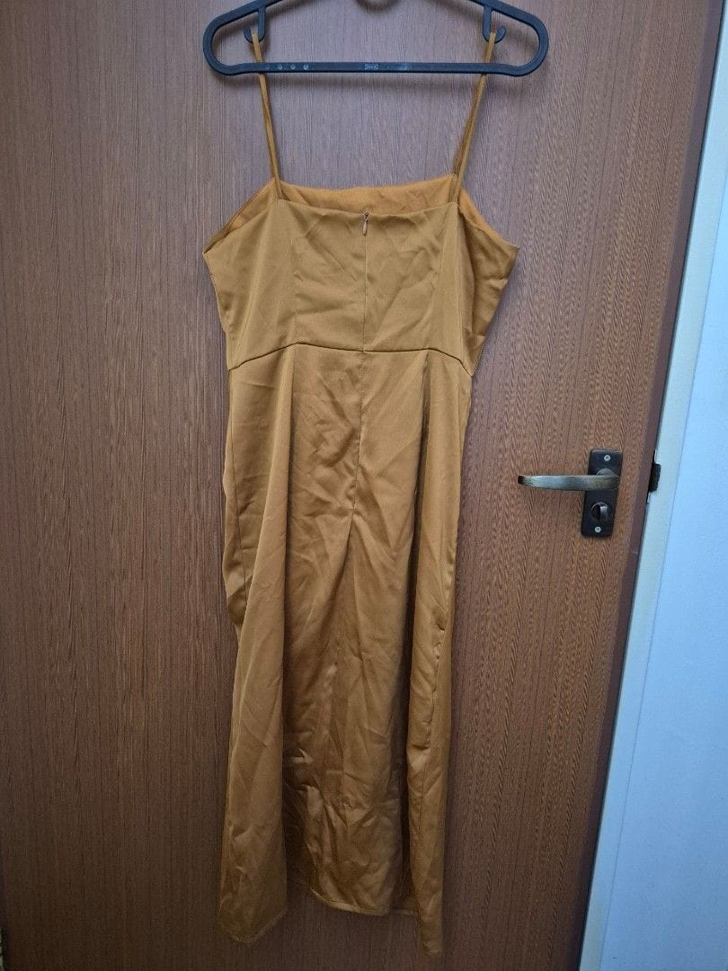 The Editor's Market Mustard Spaghetti Strap Dress - Editor's Market (Size S) - Photo 7