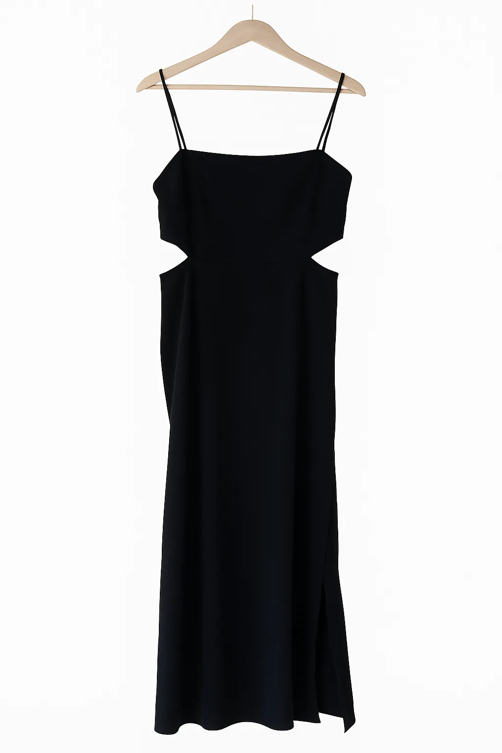 Love Bonito Black Cut-Out Midi Dress