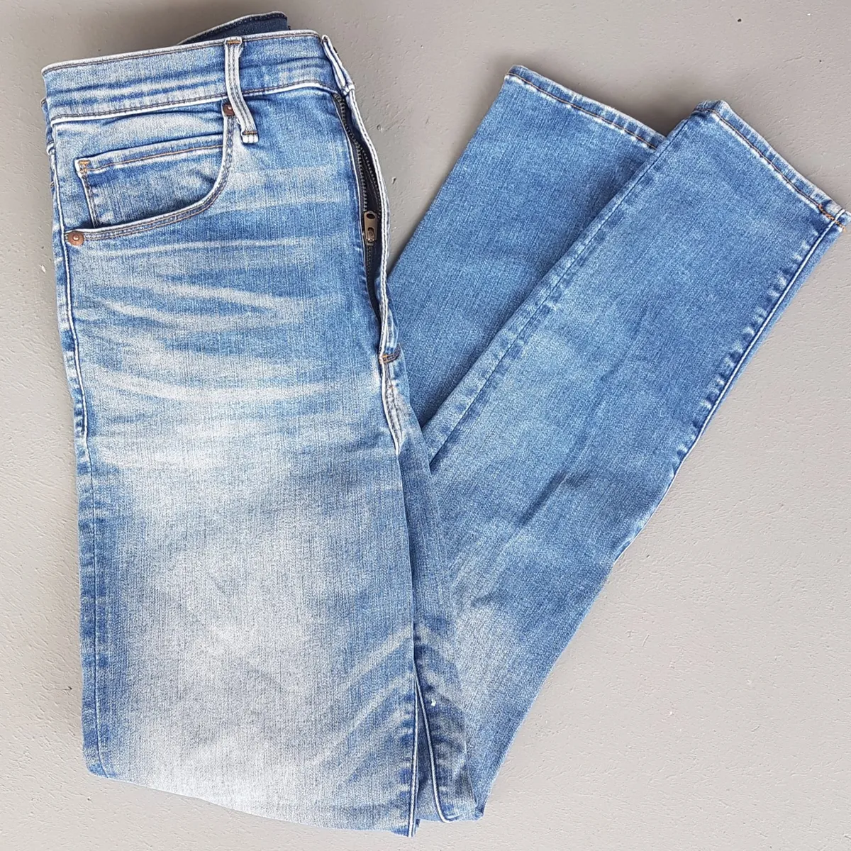 Abercrombie & Fitch Original Abercrombie & Fitch Denim Jeans, Ultra High Rise Super Skinny Jeans, Cosmopolitan, Size 30, Signature, Cool Stretchable Bottoms, AF Bootcut Model, Sophistication, Streetwise, Pop Culture, Hip Hop, Rock Star, Timeless Classic, Urban Style - Photo 7