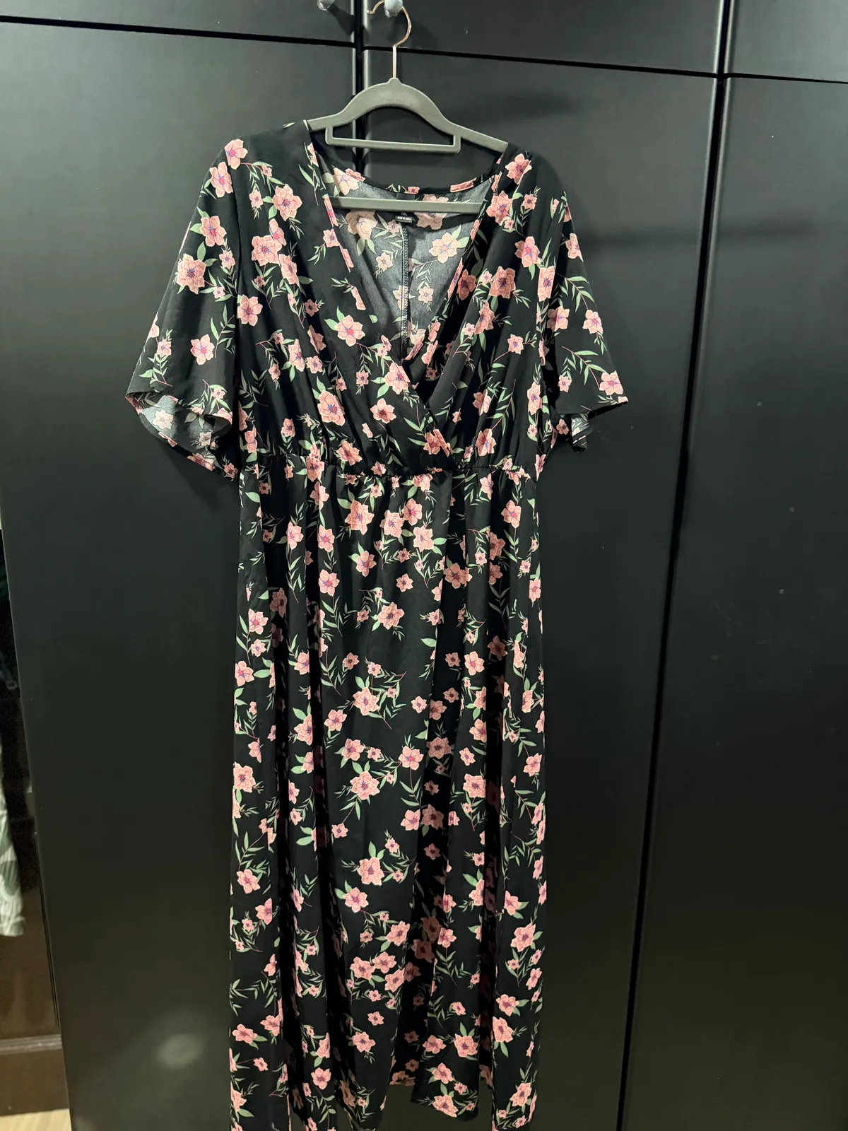 Floral Black Maxi Dress