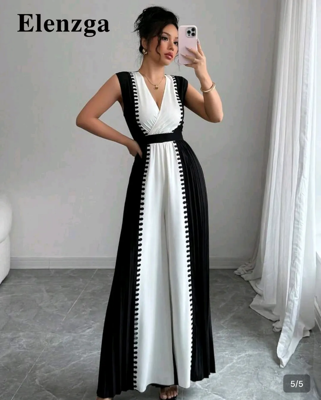 Elenzga Elenzga Monochrome Jumpsuit - Photo 3