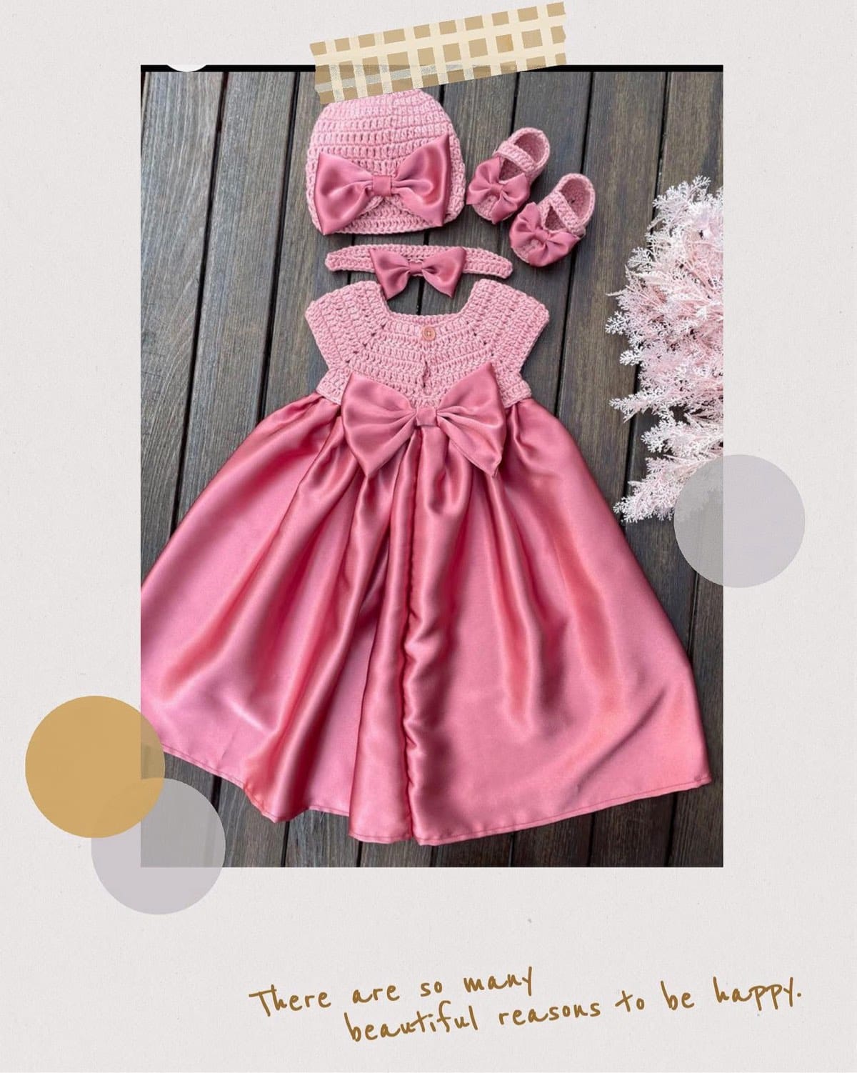 Handmade  newborn dress set🌹 - Photo 6