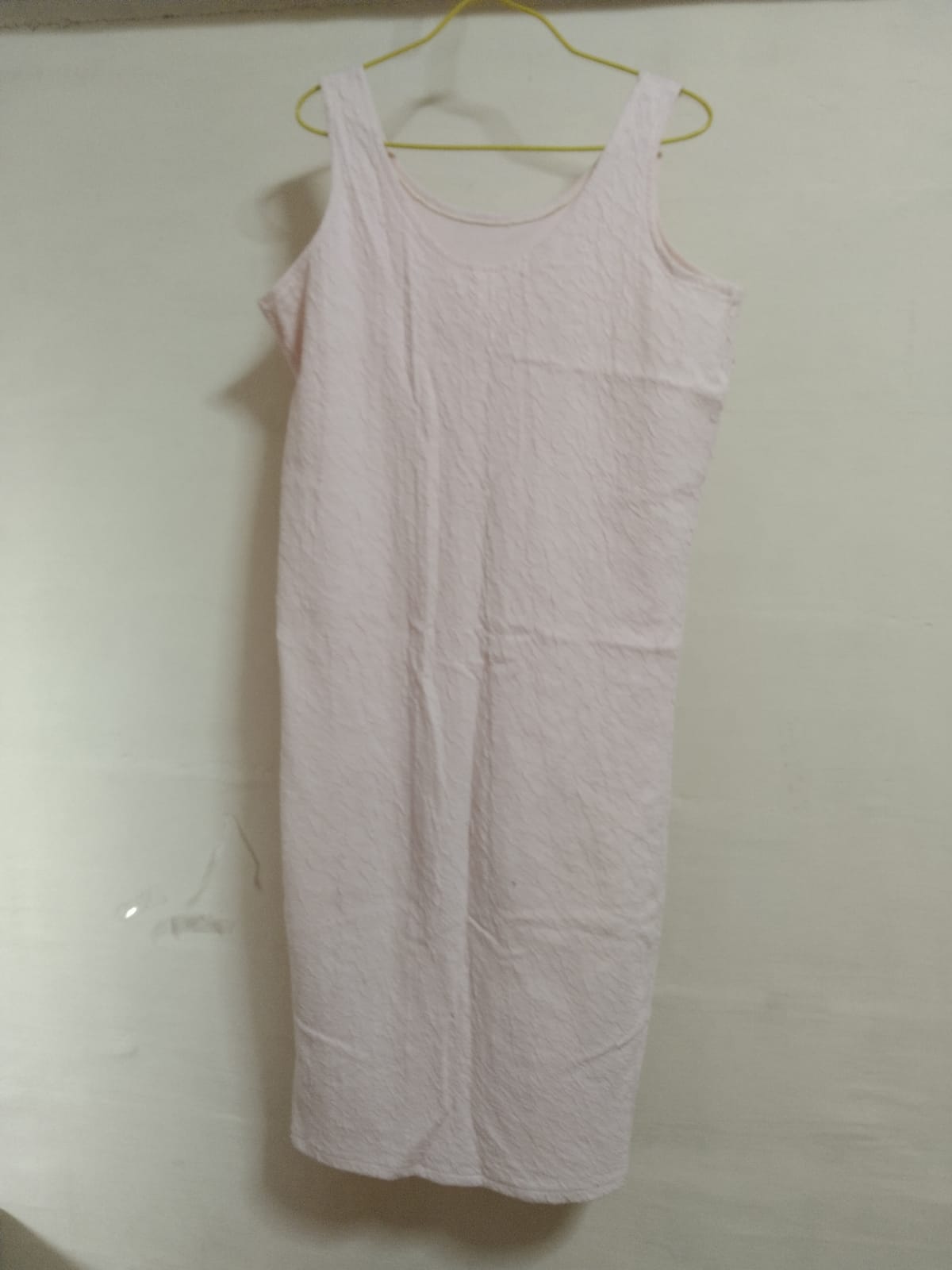 Soft Pink Sleeveless Midi Dress
