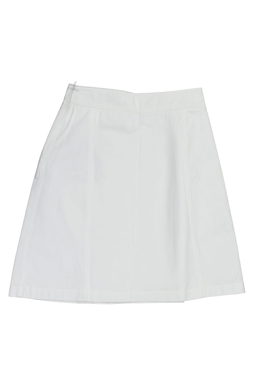 Chic White A-Line Mini Skirt
