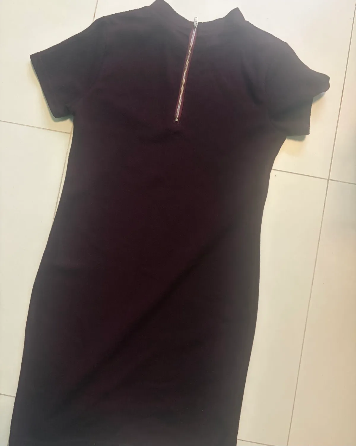 The Editor’s Market Chic Ribbed Dark Purple Dress - Photo 2
