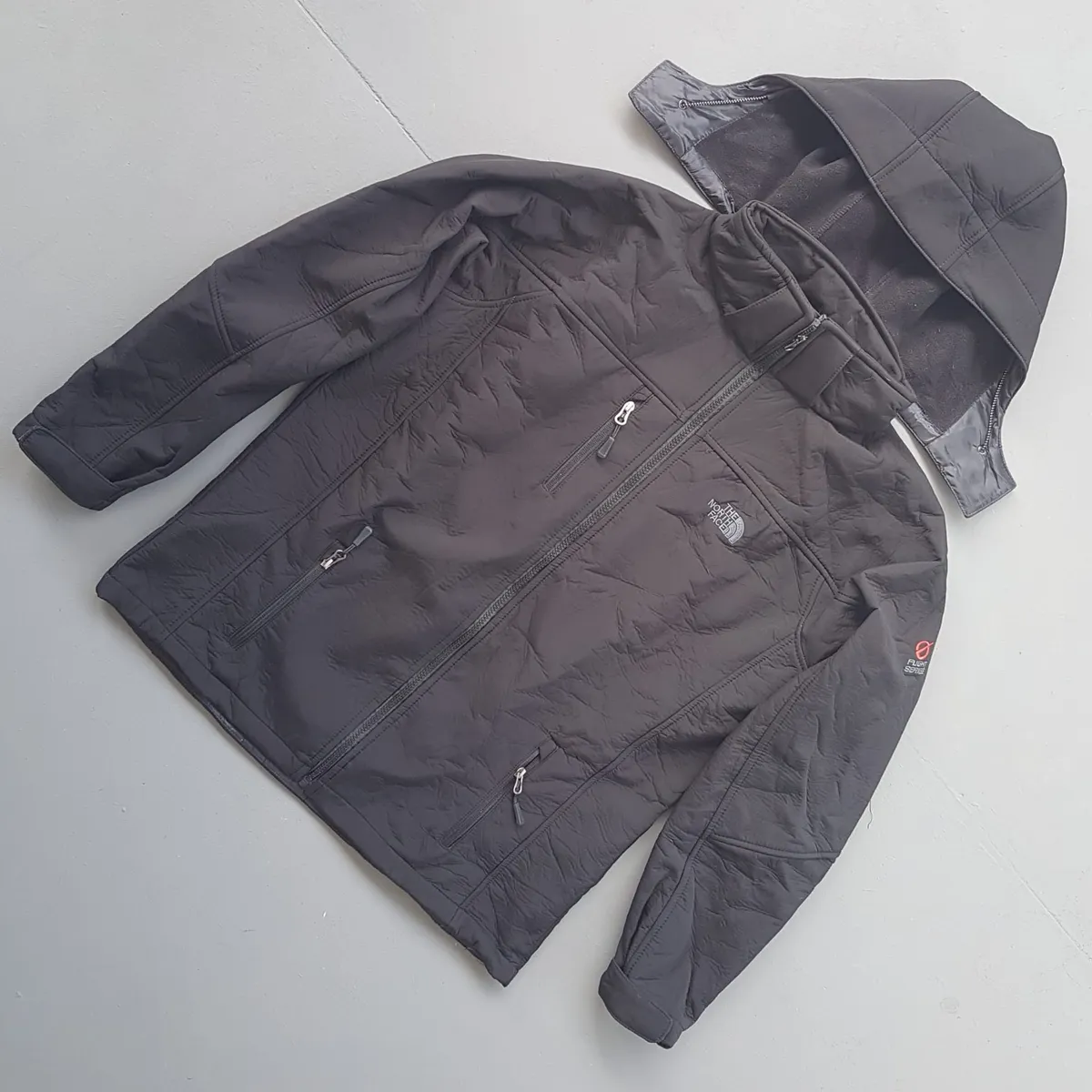 The North Face The North Face Softshell Jacket, Flight Series, RETAIL $180, Detachable Hoody, Cool High Collar, 2XL Zip-Up Coat, 3 Zipper Pockets, Fleece Lining, Cosmopolitan, High Performance, Essential Travel Outerwear, Luxury Living, Winter Holidays - Photo 5