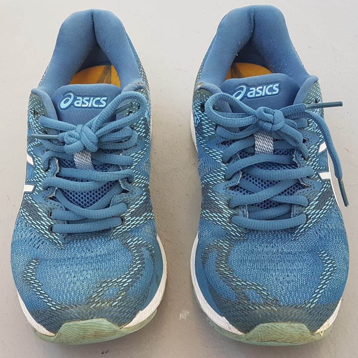 ASICS Original Asics Gel-Nimbus 20 Running Shoes, ASICS Designer Sneakers, JAPAN, Cosmopolitan, Roadster, Size US 6.5, EUR 37.5, CM 23.5, Sleek Blue & White Design, Streetwise, Sophistication, Urban Style, Pop Culture, Cult Street Fashion - Photo 5