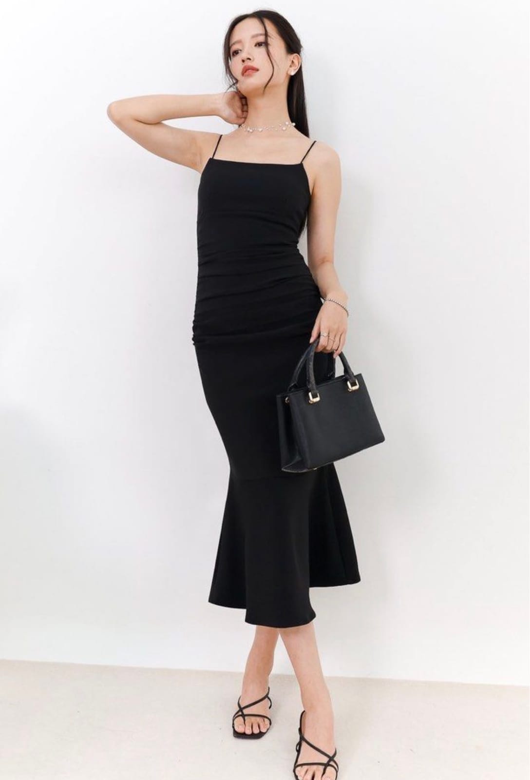 The Style Soirée TSS Rianna Ruched Midi Dress - Photo 2