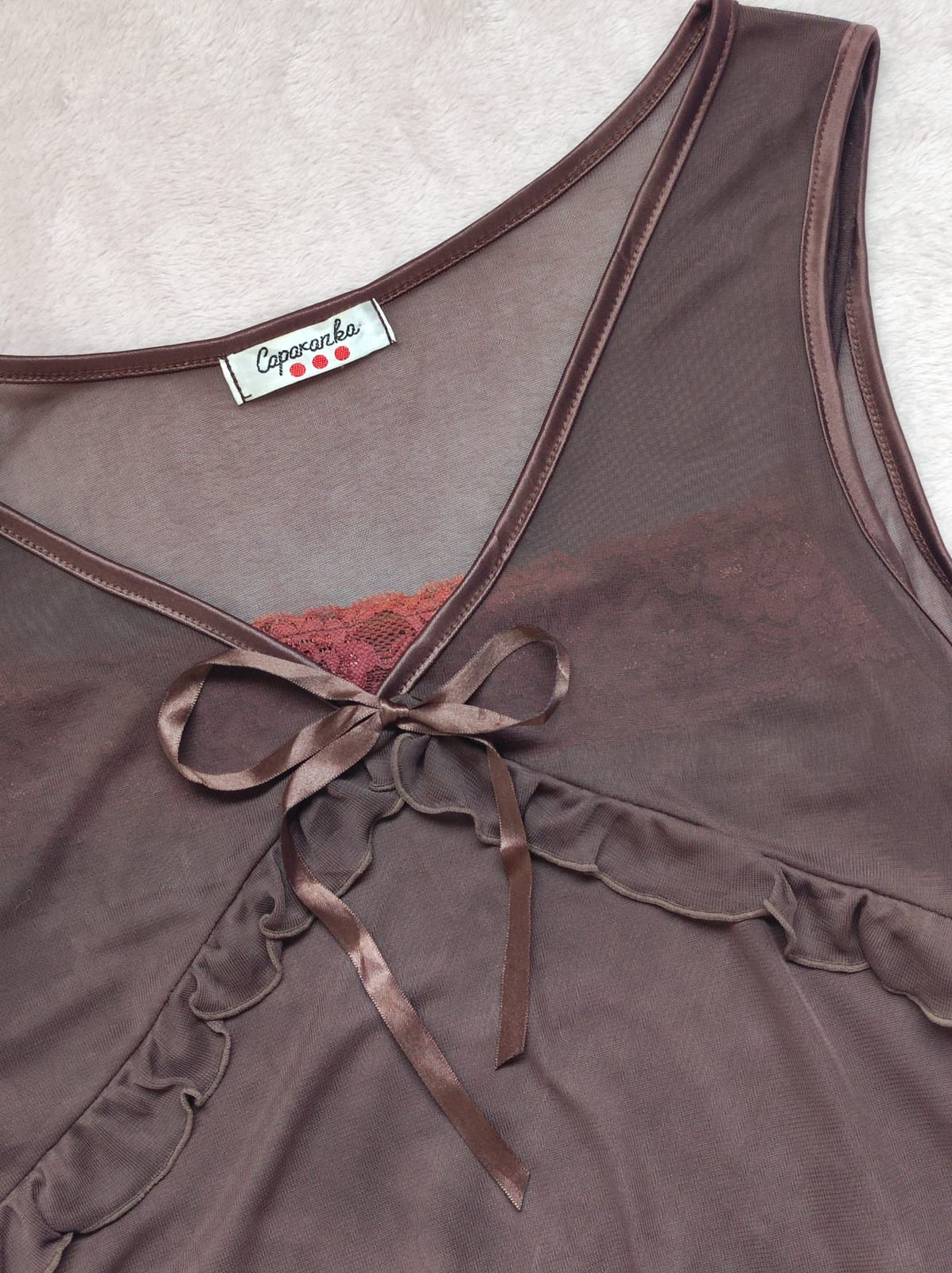 Earthy Brown Morigirl 2 Piece Bias Cut Dress - Photo 5