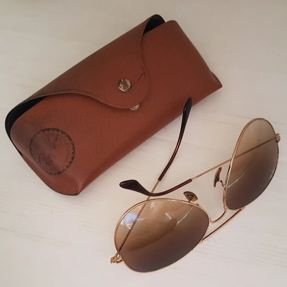 RAYBAN Original RAYBAN Sunglasses, Model RB3025, Aviator LARGE Metal 001, RETAIL $295, Bausch & Lomb USA, Gold Frame, Brown Gradient Lenses, Full Rim, Cat 3 UV Protection, Polarized, Classic Aviator Eyewear, Top Gun, Maverick, Tom Cruise, Legendary Pilot Fashion - Photo 8