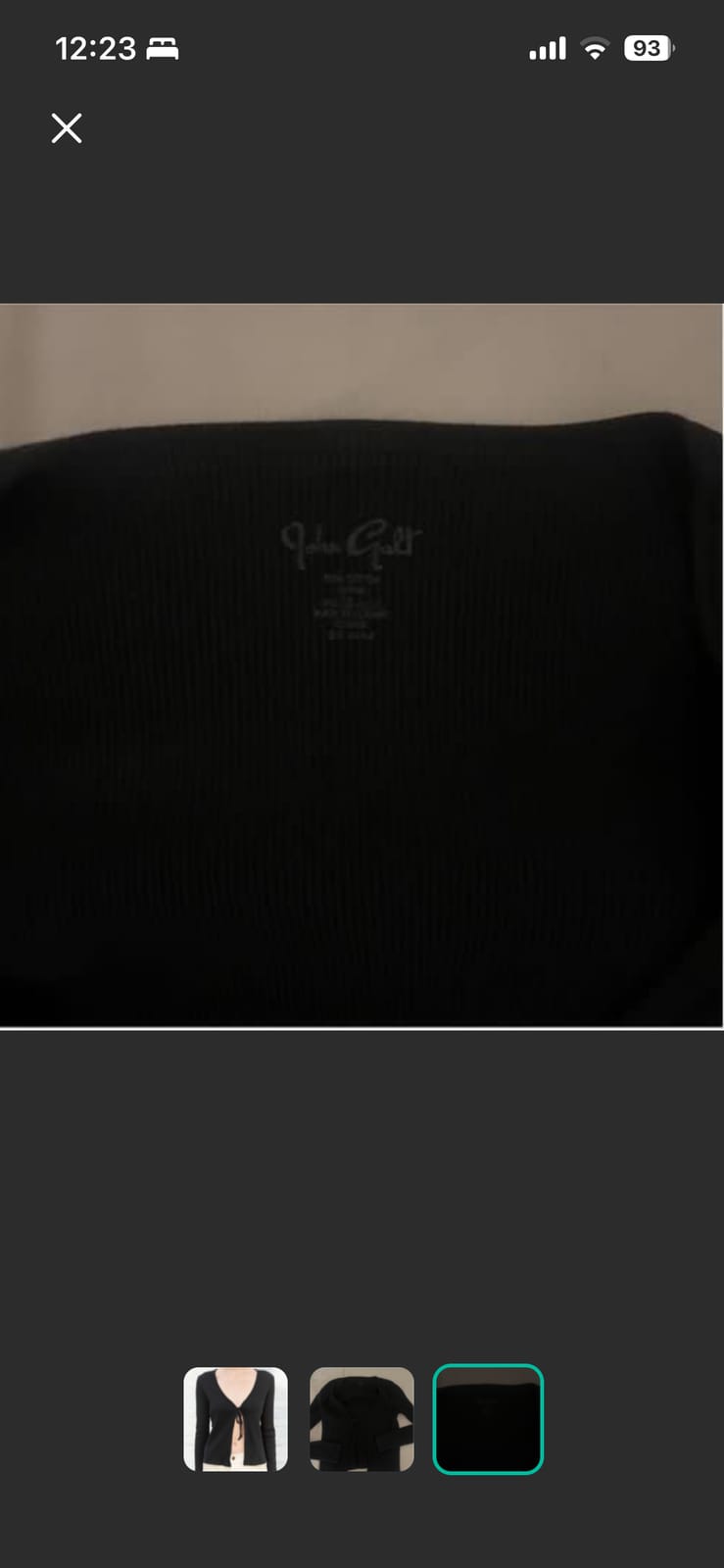 Brandy Melville Brandy Melville Greta Black Tie-Front Cardigan (BNWT!) - Photo 3