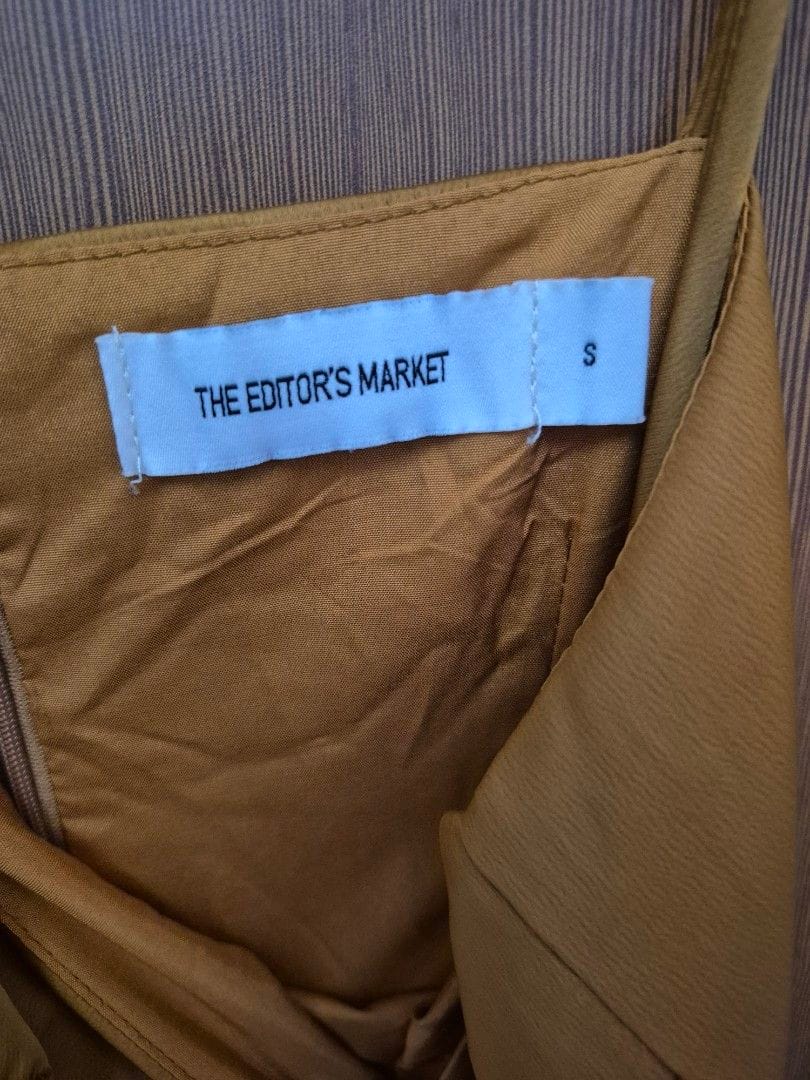 The Editor's Market Mustard Spaghetti Strap Dress - Editor's Market (Size S) - Photo 5