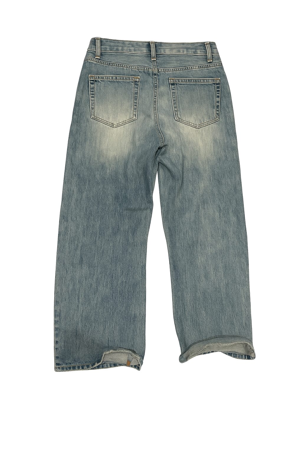 Vintage Wide-Leg Denim Jeans - Photo 2