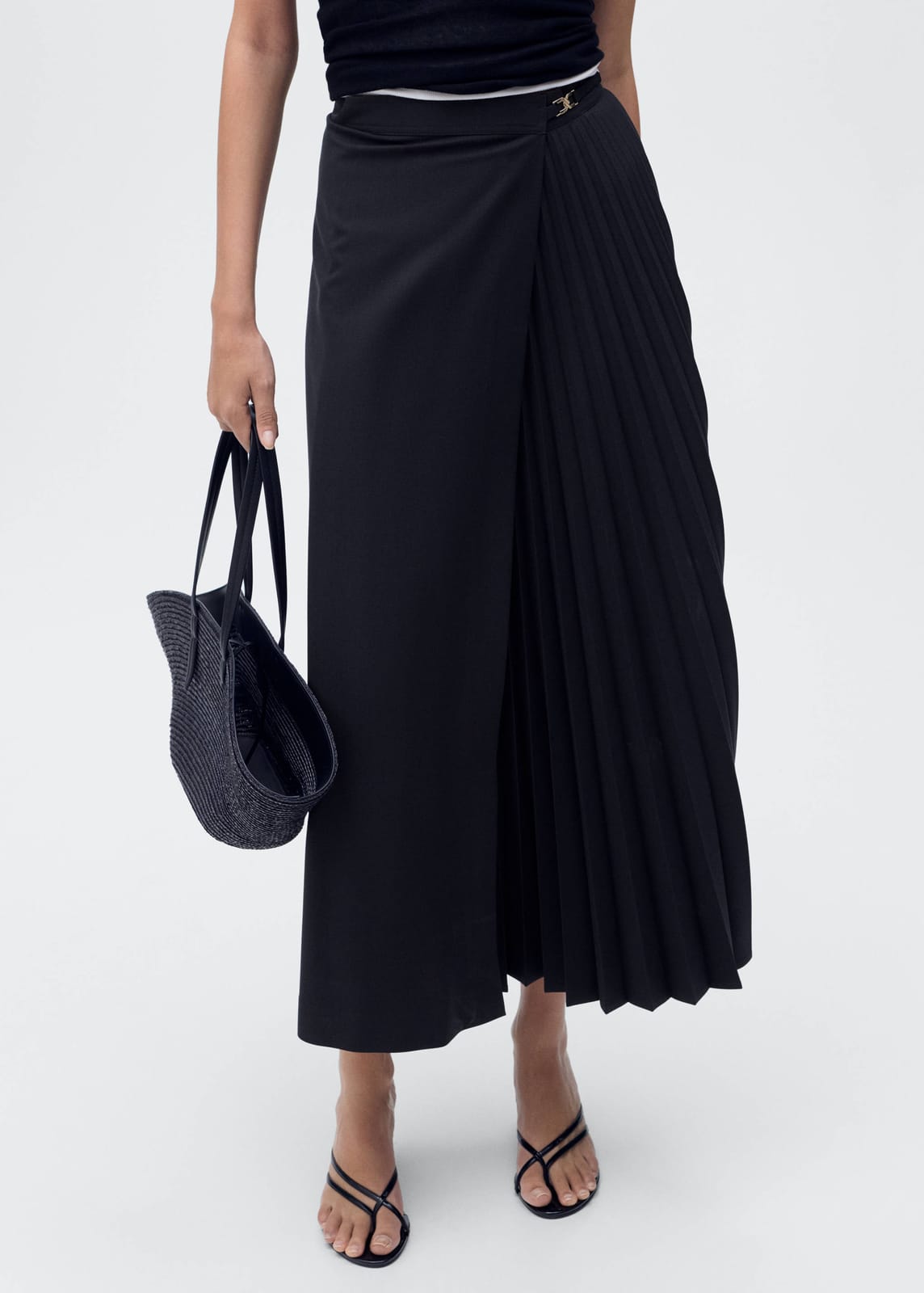 Mango MNG Pleated Crossover Skirt - Photo 2