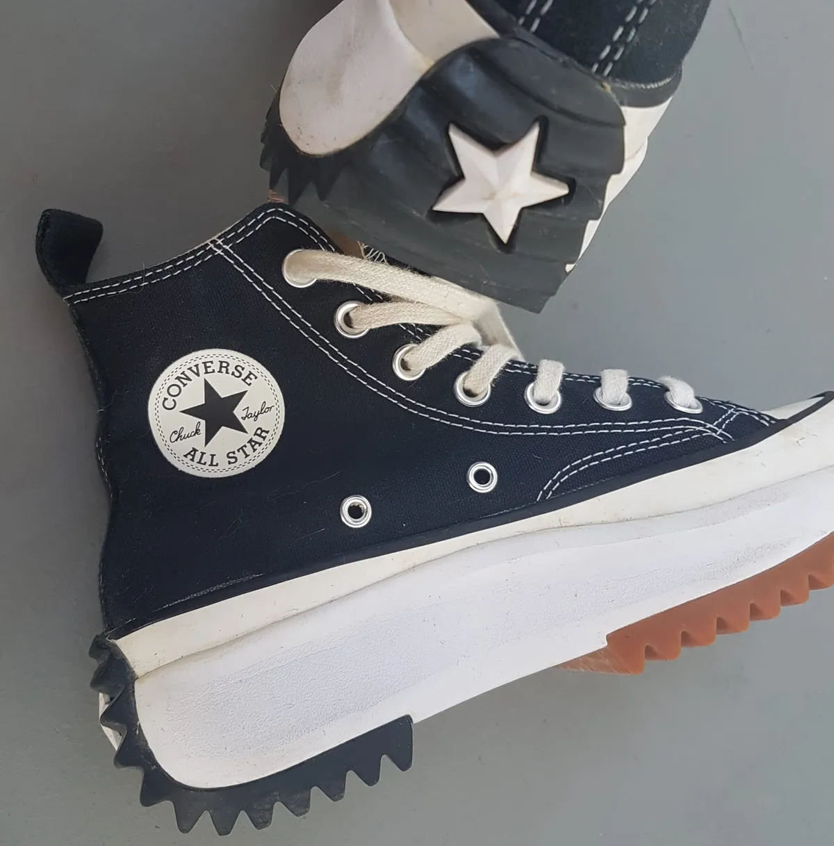 Converse Exclusive Converse Run Star Hike Trainers, US 5.5, UK 4, EUR 36, RETAIL $213, Cool Black & White Chucky Platform Shoes, Hi Boots, Converse x JW Anderson High Top Sneakers, Luxury Living, Pop Culture, Hip Hop, Rock Star, Cult Street Fashion, Roadster - Photo 8
