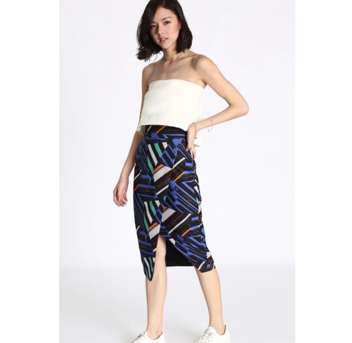 Love Bonito Crossover Pencil Skirt (XS)