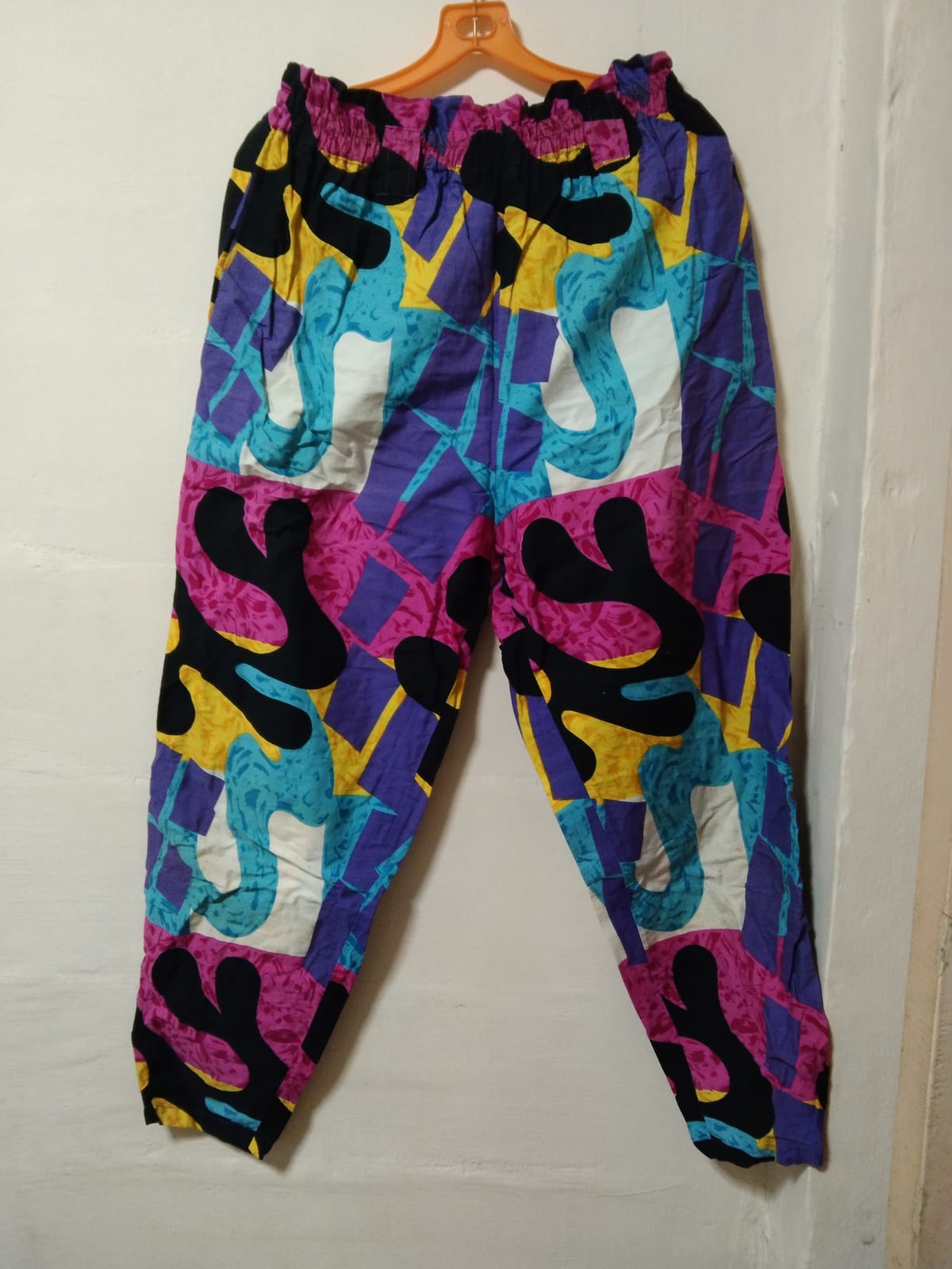 Retro Abstract Printed Pants