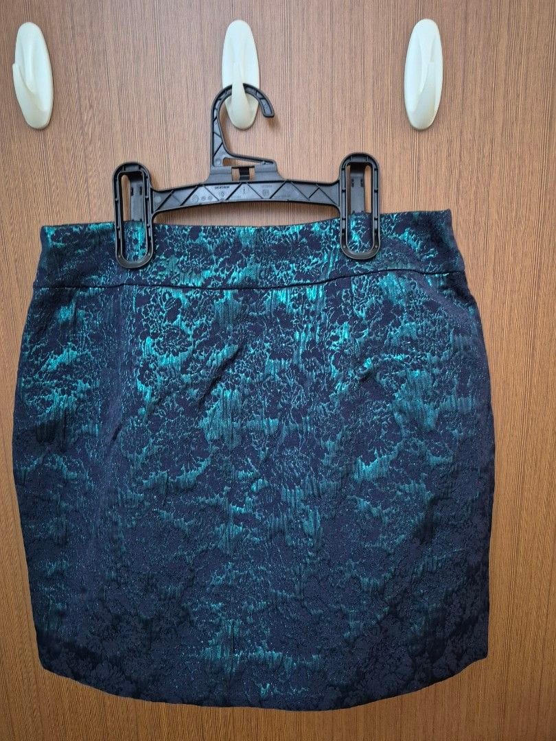 Forever 21 Forever 21 Teal & Navy Mini Skirt - XS - Photo 3