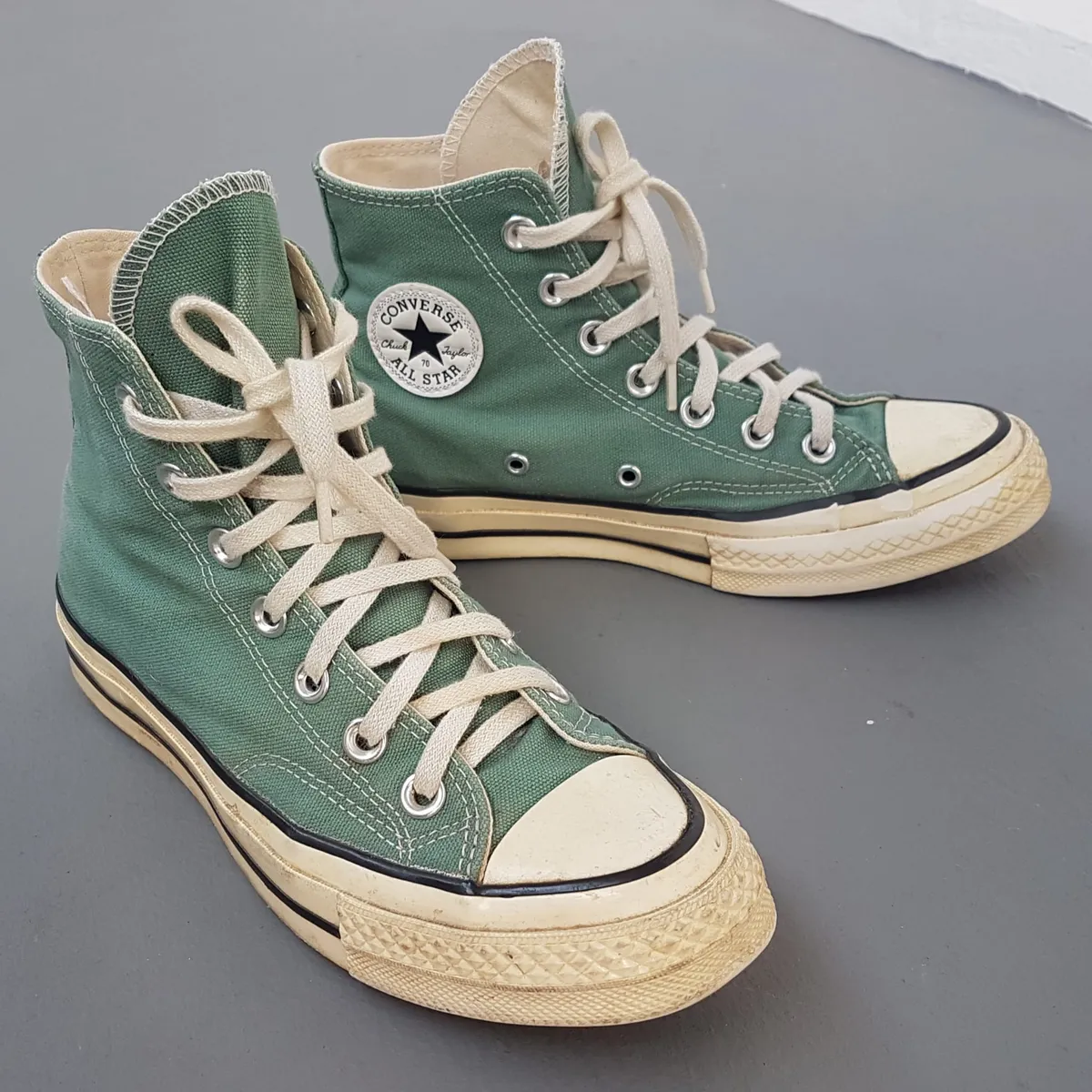 Converse Original Converse Chuck Taylor High Top Sneakers, Chuck Hi Admiral Elm Model, US 6, UK 4, EUR 36.5, CM 23, Retro Canvas Shoes, Green Colorway, Cushioned Insole, Timeless Appeal, Urban Style, Cosmopolitan, Pop Culture, Roadster, Cult Street Fashion - Photo 8