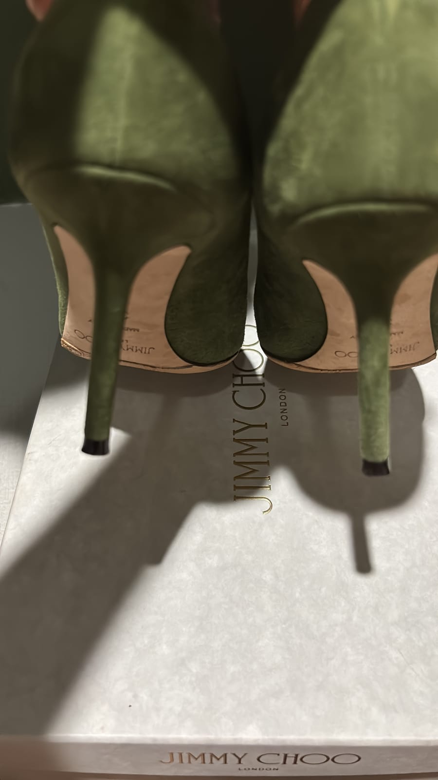 Jimmy Choo Chic Olive Jimmy Choo Heels 35.5 - Photo 2