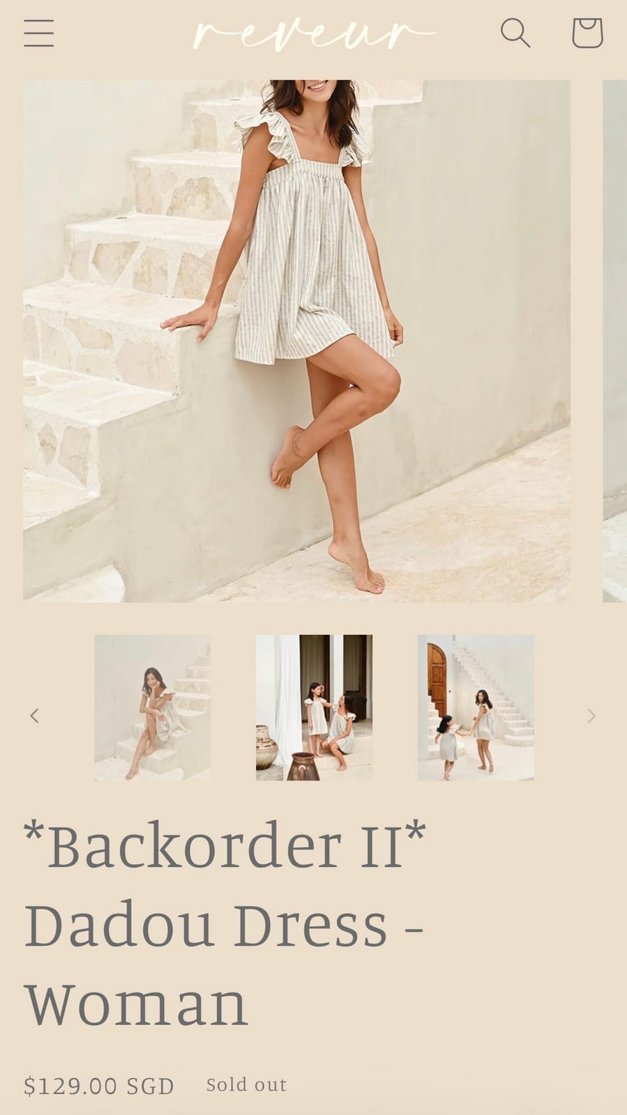 Reveur Dadou Dress, Size M/L - Photo 3