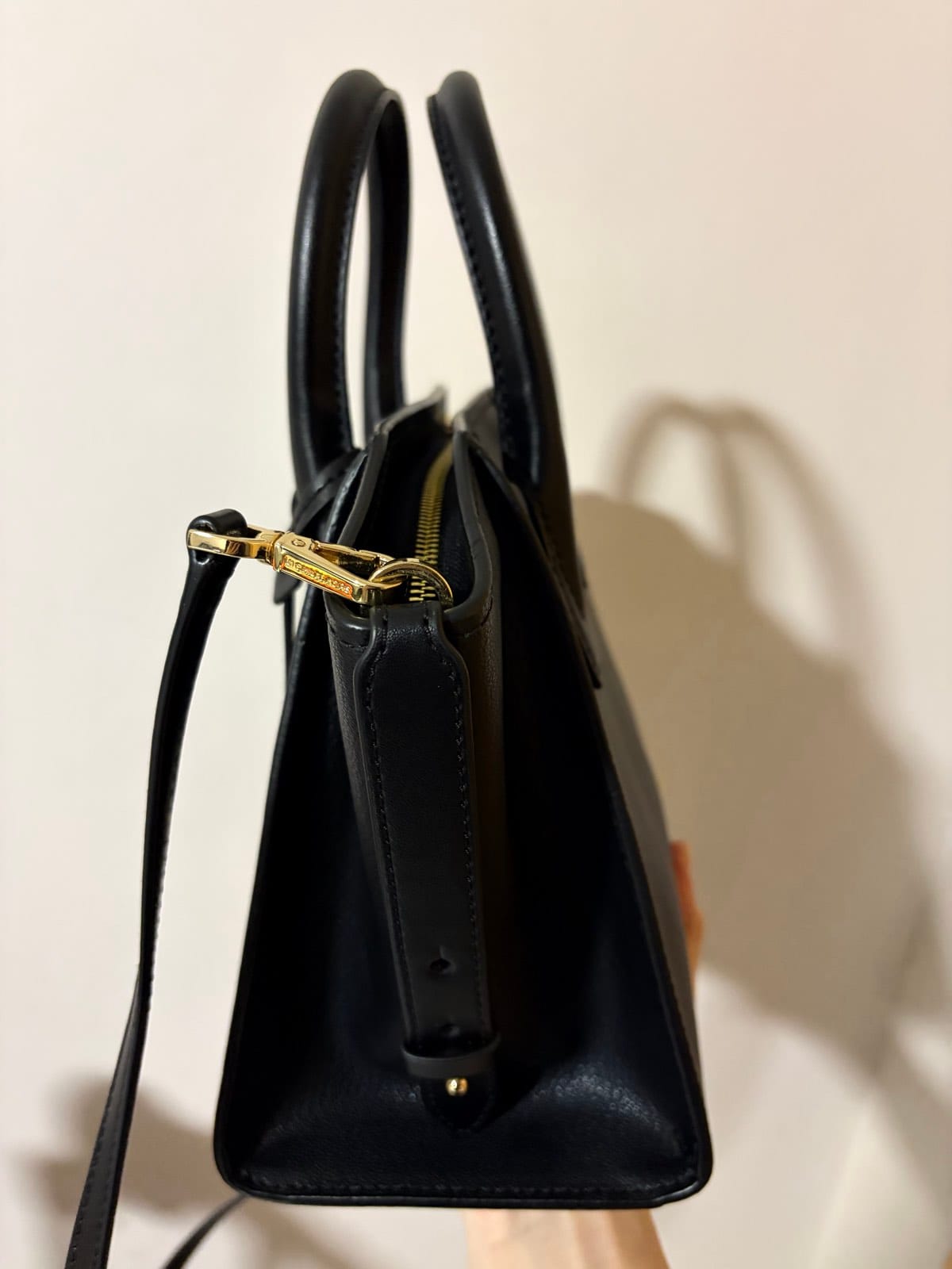 Michael Kors Michael Kors Avril Small Leather Top Zip Satchel - Black - Photo 2
