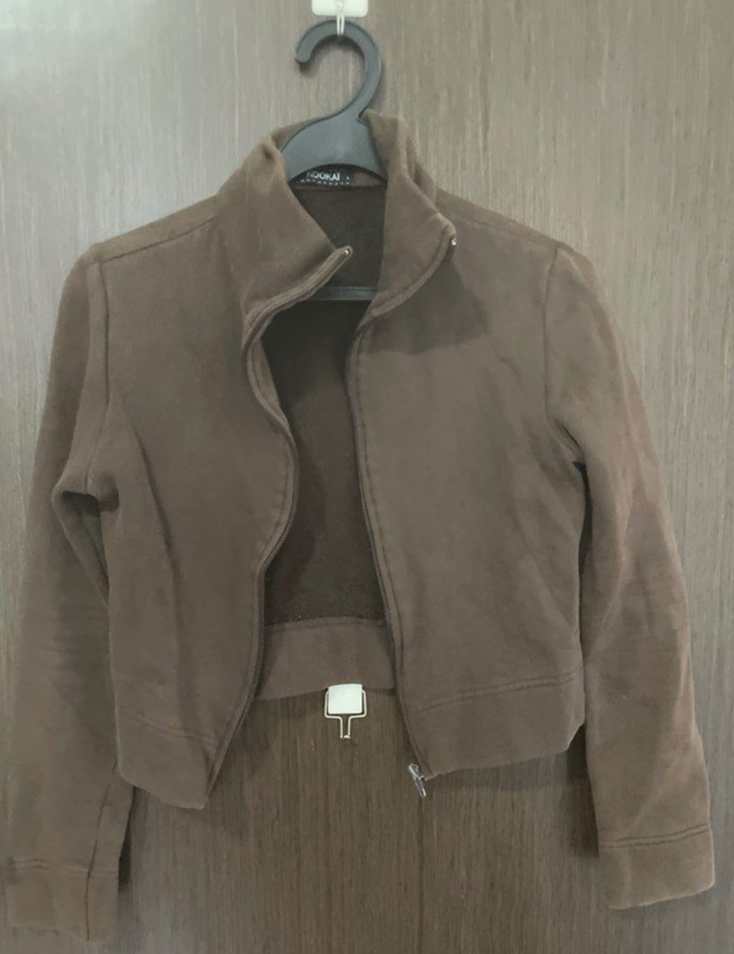 Hookai Chic Brown Fleece Jacket by Kookai