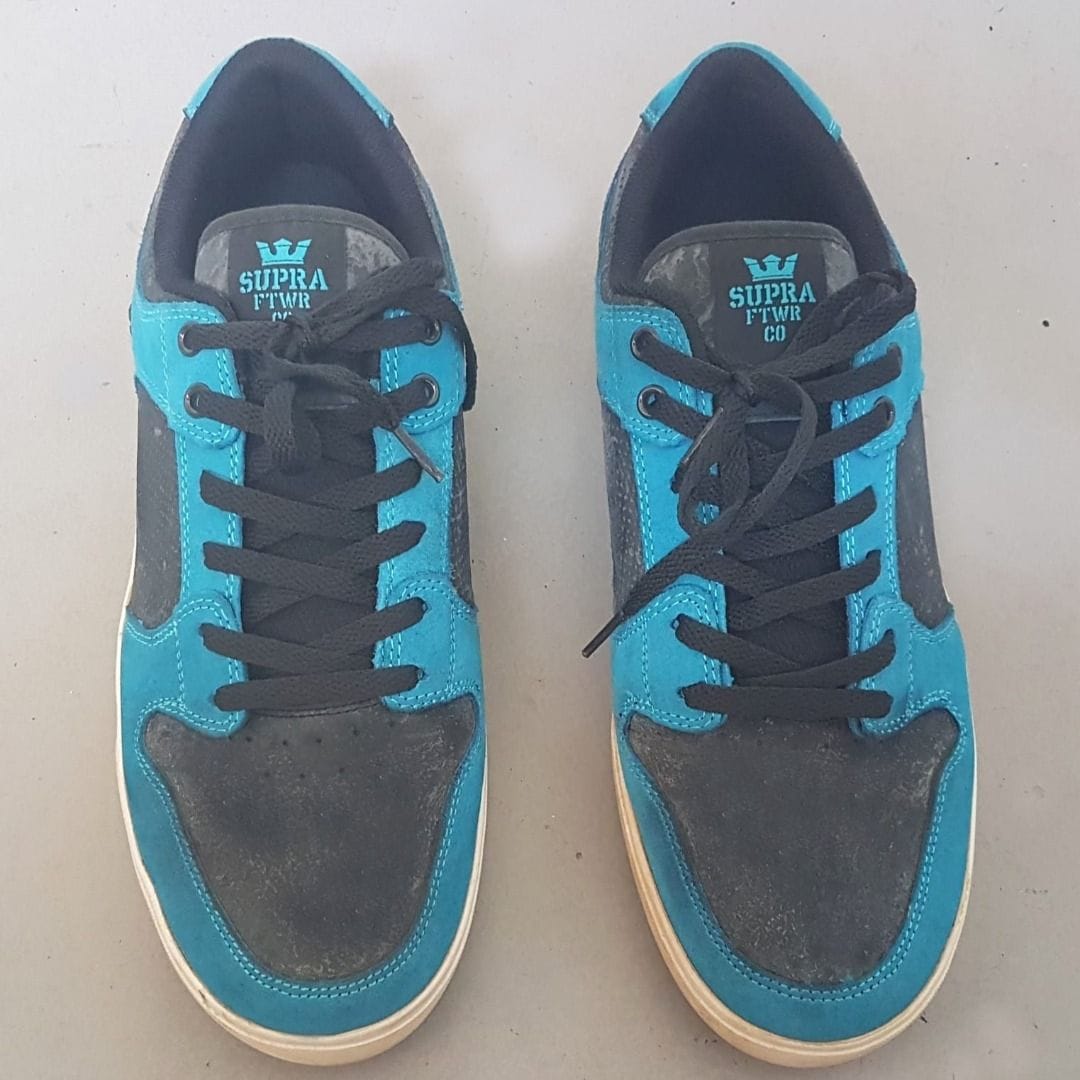 Supra Blue & Black Sneakers (US 12) - Urban Vibes - Photo 2